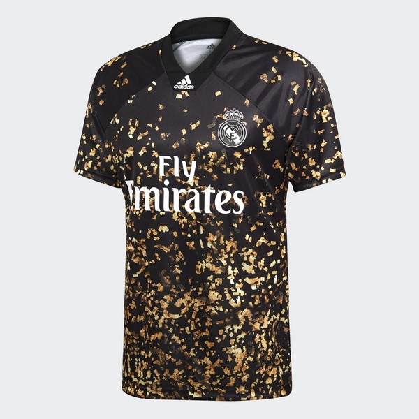 Tailandia Camiseta Real Madrid EA Sport 2019 2020 Amarillo Negro